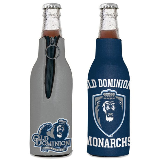 Old Dominion Monarchs 2-Sided Thick Bottle Cooler Sleeve w/ Zipper - 757 Sports Collectibles