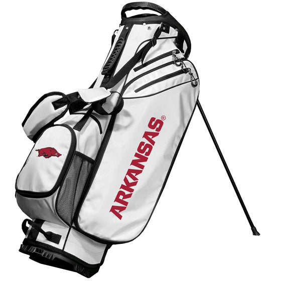 Arkansas Razorbacks Birdie Stand Golf Bag Wht - 757 Sports Collectibles