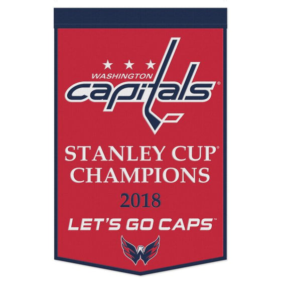 STANLEY CUP CHAMPIONS CELEBRATE WOOL BANNER 24" X 38" - 757 Sports Collectibles