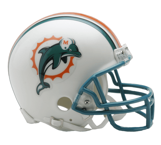 NFL Miami Dolphins Throwback 1997-2012 Mini Helmet - 757 Sports Collectibles