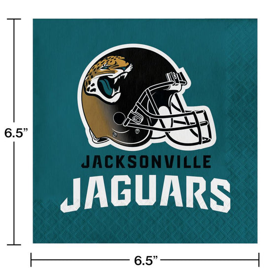 Jacksonville Jaguars Luncheon Napkin 16ct - 757 Sports Collectibles