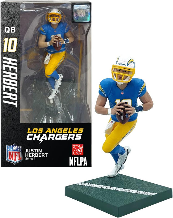 Los Angeles Chargers Justin Herbert Imports Dragon NFL Series 1 6" Figure Statue - 757 Sports Collectibles