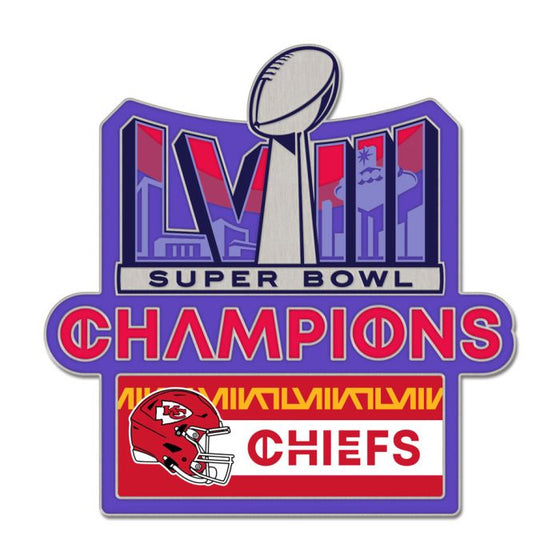 Kansas City Chiefs 2024 Super Bowl LVIII Champions Collector Pin - Trophy - 757 Sports Collectibles