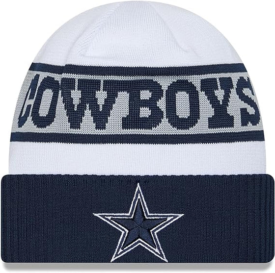 Dallas Cowboys New Era Men's NFL 2023 Sideline Tech Cuffed Knit Hat - 757 Sports Collectibles