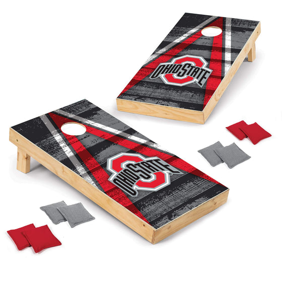 Wild Sports 2' x 4' Wood Tournament Cornhole Set - NCAA College Series - Ohio State Buckeyes - perfect for Backyard, Beach, Park, Tailgates, Outdoors and Indoors - 757 Sports Collectibles
