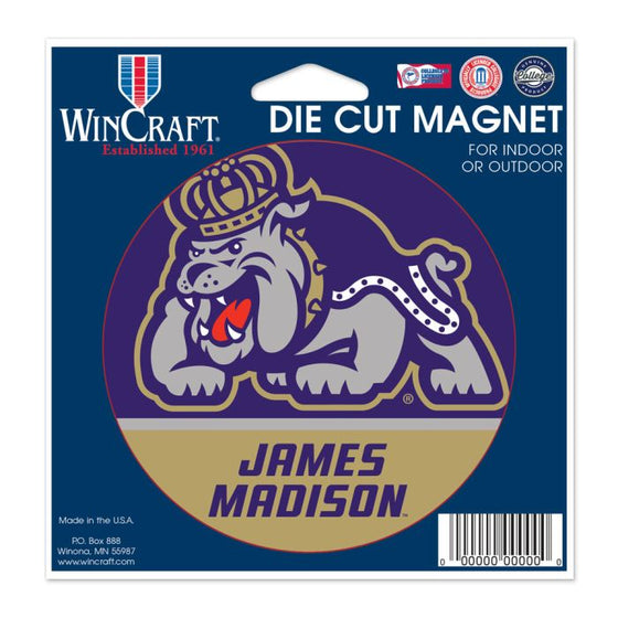JAMES MADISON DUKES DIE CUT MAGNET 4.5" X 6" - 757 Sports Collectibles