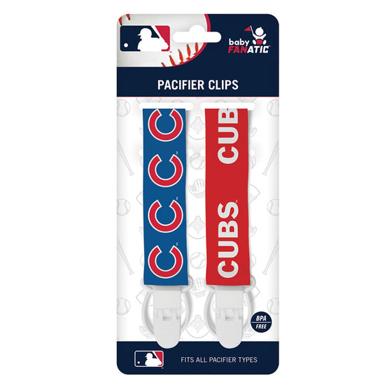 Chicago Cubs - Pacifier Clip 2-Pack - 757 Sports Collectibles