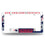NFL Football New England Patriots Primary 12" x 6" Chrome All Over Automotive License Plate Frame for Car/Truck/SUV