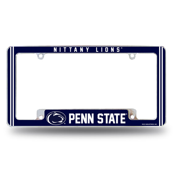 NCAA  Penn State Nittany Lions Classic 12" x 6" Chrome All Over Automotive License Plate Frame for Car/Truck/SUV