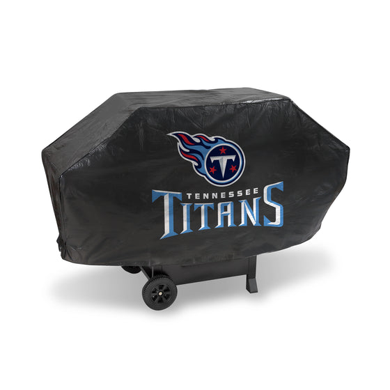 NFL Football Tennessee Titans  Deluxe Vinyl Grill Cover - 68" Wide/Heavy Duty/Velcro Staps