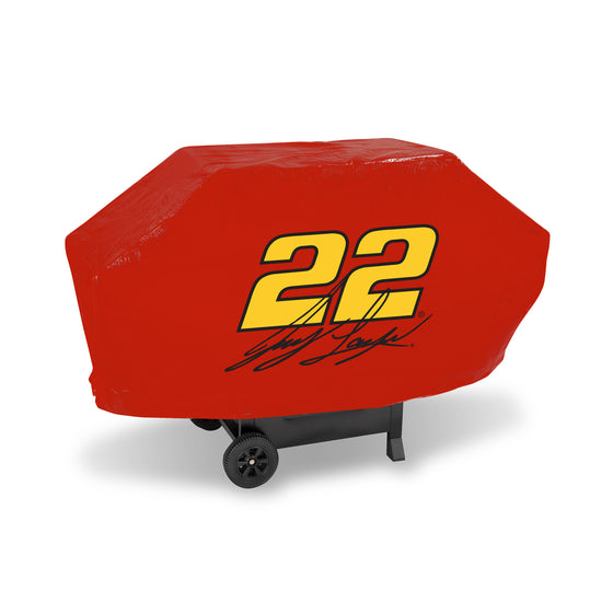 NASCAR Auto Racing Joey Logano Signature #22 Red Deluxe Vinyl Grill Cover - 68" Wide/Heavy Duty/Velcro Staps