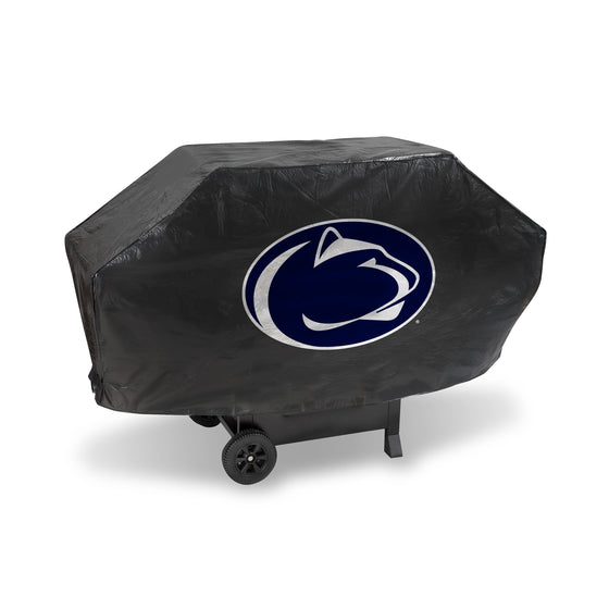 NCAA  Penn State Nittany Lions Black Deluxe Vinyl Grill Cover - 68" Wide/Heavy Duty/Velcro Staps
