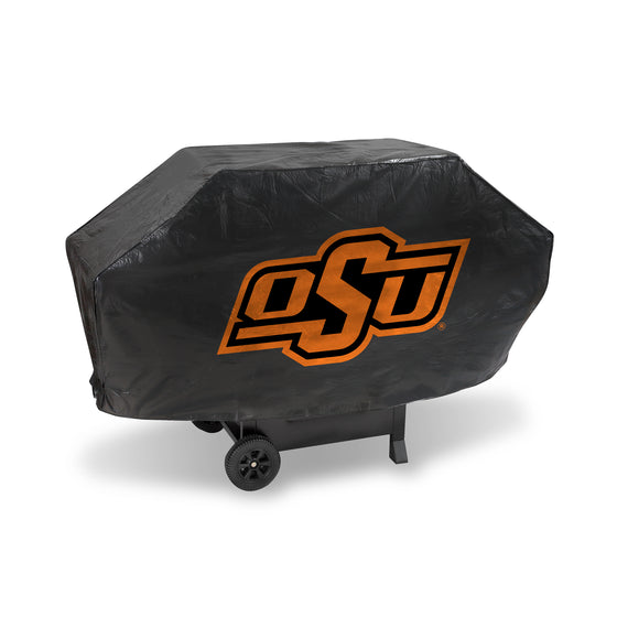 NCAA  Oklahoma State Cowboys  Deluxe Vinyl Grill Cover - 68" Wide/Heavy Duty/Velcro Staps