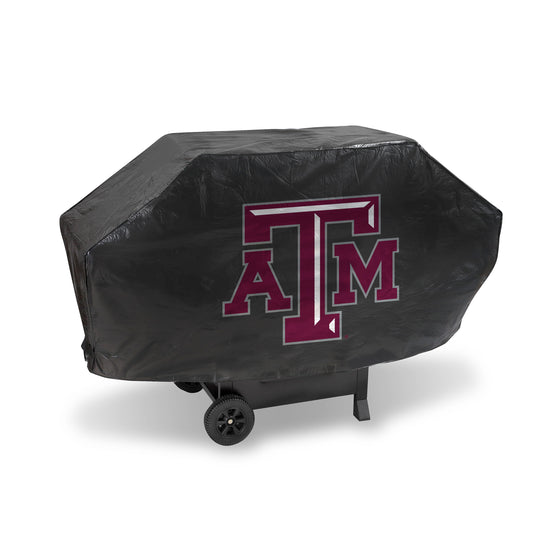 NCAA  Texas A&M Aggies Black Deluxe Vinyl Grill Cover - 68" Wide/Heavy Duty/Velcro Staps