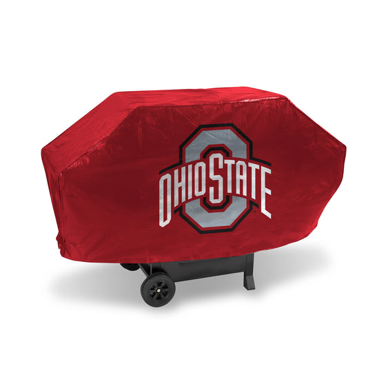 NCAA  Ohio State Buckeyes Red Deluxe Vinyl Grill Cover - 68" Wide/Heavy Duty/Velcro Staps