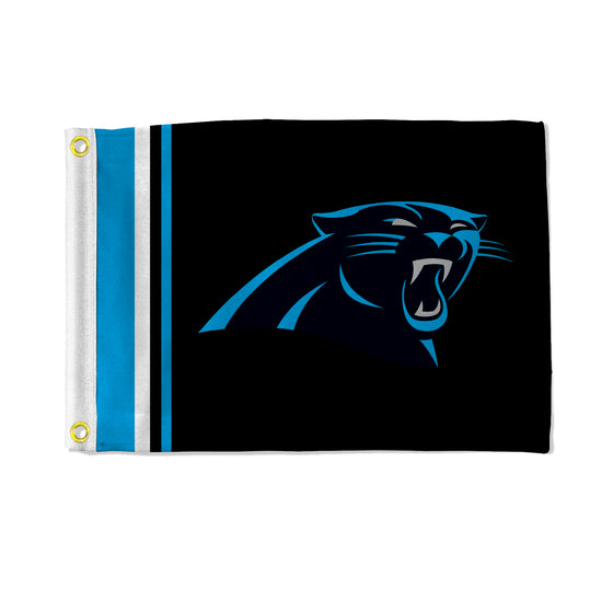 NFL Football Carolina Panthers Stripes Utility Flag - Double Sided - Great for Boat/Golf Cart/Home ect.