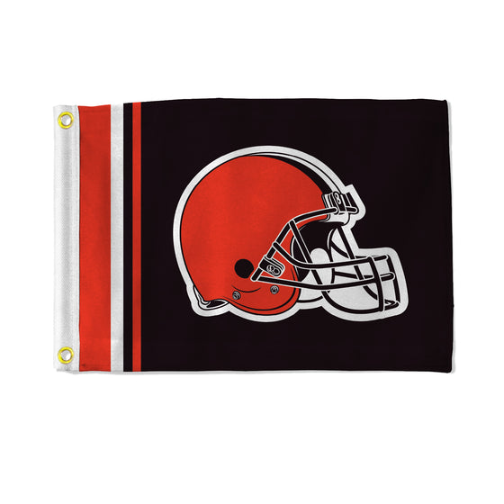 NFL Football Cleveland Browns Stripes Utility Flag - Double Sided - Great for Boat/Golf Cart/Home ect.
