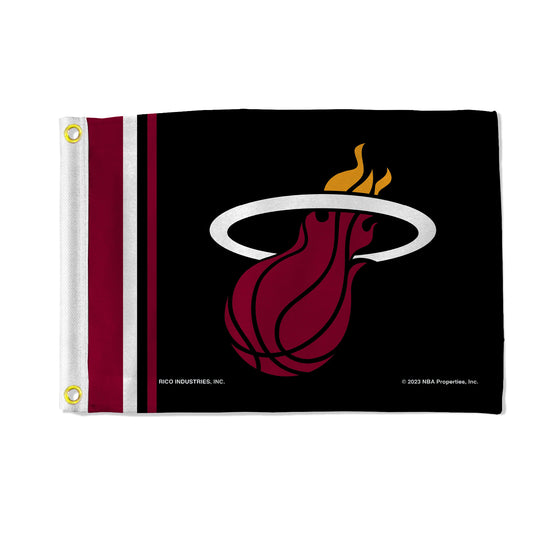 NBA Basketball Miami Heat Stripes Utility Flag - Double Sided - Great for Boat/Golf Cart/Home ect.