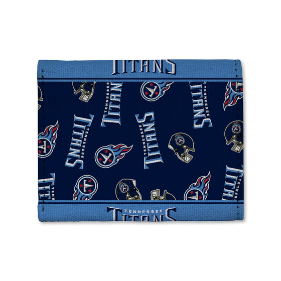 NFL Football Tennessee Titans  Canvas Trifold Wallet - Great Accessory