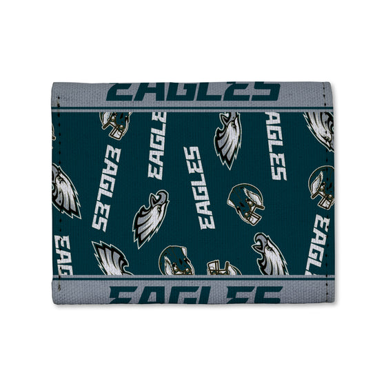 NFL Football Philadelphia Eagles  Canvas Trifold Wallet - Great Accessory