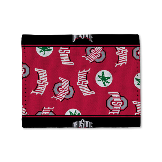 NCAA  Ohio State Buckeyes  Canvas Trifold Wallet - Great Accessory