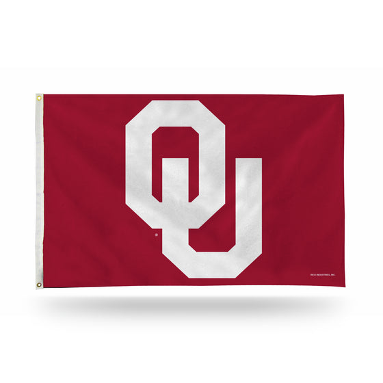 NCAA  Oklahoma Sooners Standard 3' x 5' Banner Flag Single Sided - Indoor or Outdoor - Home Décor