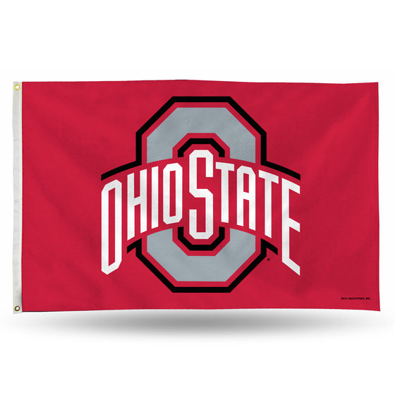 NCAA  Ohio State Buckeyes Standard 3' x 5' Banner Flag Single Sided - Indoor or Outdoor - Home Décor