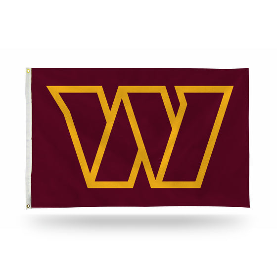 NFL Football Washington Commanders Primary 3' x 5' Banner Flag Single Sided - Indoor or Outdoor - Home Décor