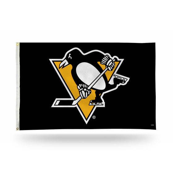 NHL Hockey Pittsburgh Penguins Standard 3' x 5' Banner Flag Single Sided - Indoor or Outdoor - Home Décor