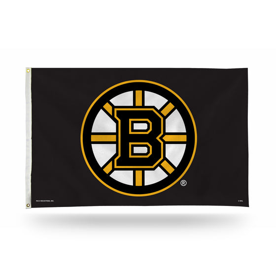 NHL Hockey Boston Bruins Standard 3' x 5' Banner Flag Single Sided - Indoor or Outdoor - Home Décor