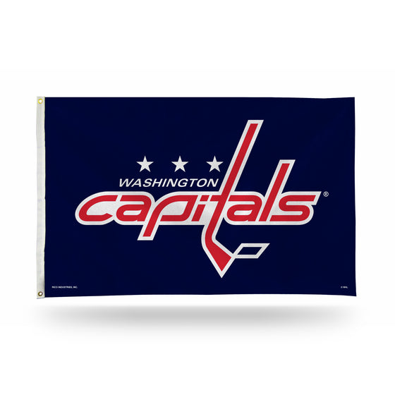 NHL Hockey Washington Capitals Standard 3' x 5' Banner Flag Single Sided - Indoor or Outdoor - Home Décor