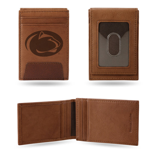 NCAA  Penn State Nittany Lions  Genuine Leather Front Pocket Wallet - Slim Wallet