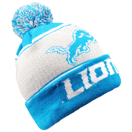 Detroit Lions Big Logo Full Knit Light Up Beanie - 757 Sports Collectibles