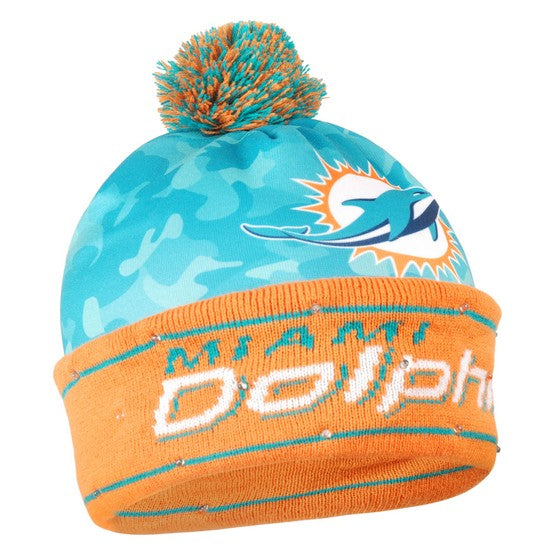 Miami Dolphins Camouflage Light Up Knit Beanie - 757 Sports Collectibles