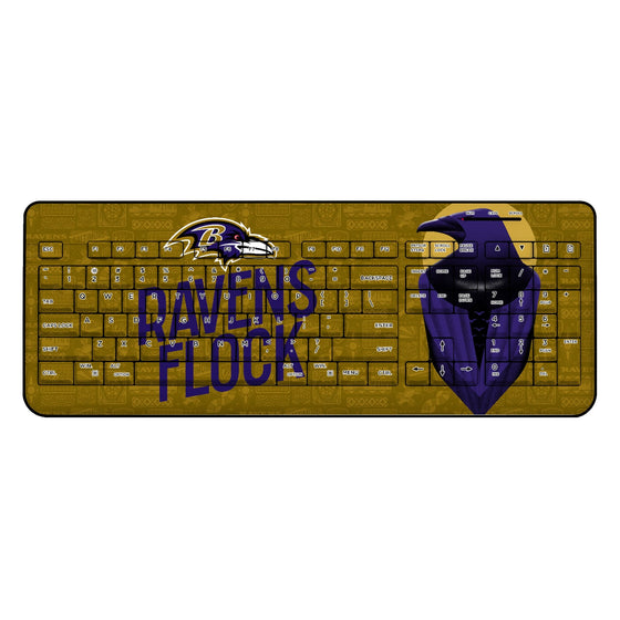 Baltimore Ravens 2024 Illustrated Limited Edition Wireless USB Keyboard-0