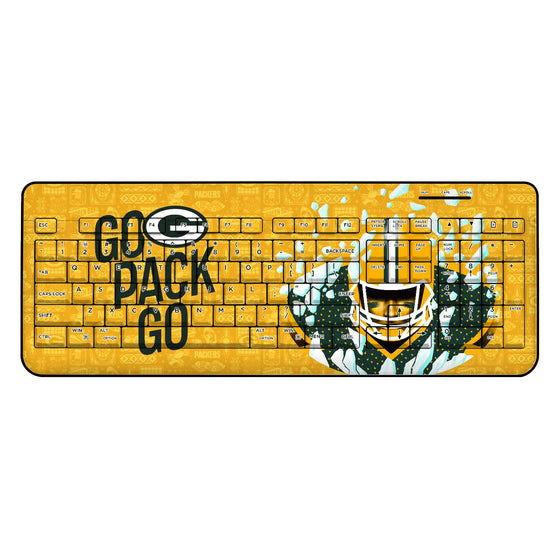 Green Bay Packers 2024 Illustrated Limited Edition Wireless USB Keyboard-0