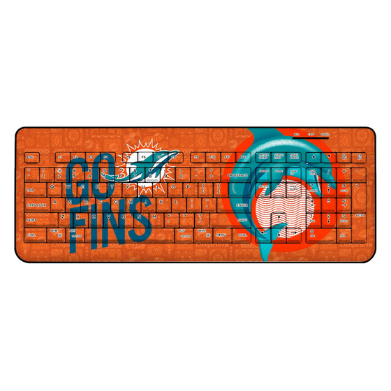 Miami Dolphins 2024 Illustrated Limited Edition Wireless USB Keyboard-0