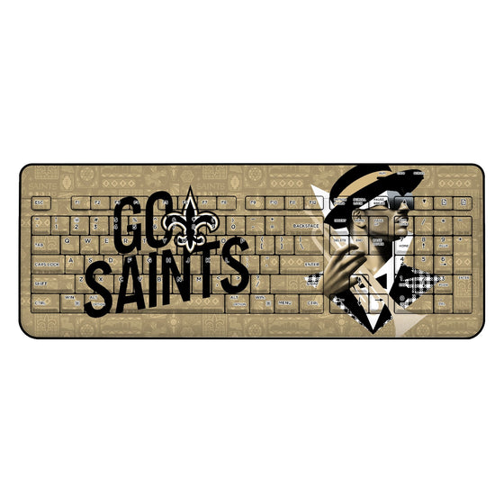 New Orleans Saints 2024 Illustrated Limited Edition Wireless USB Keyboard-0