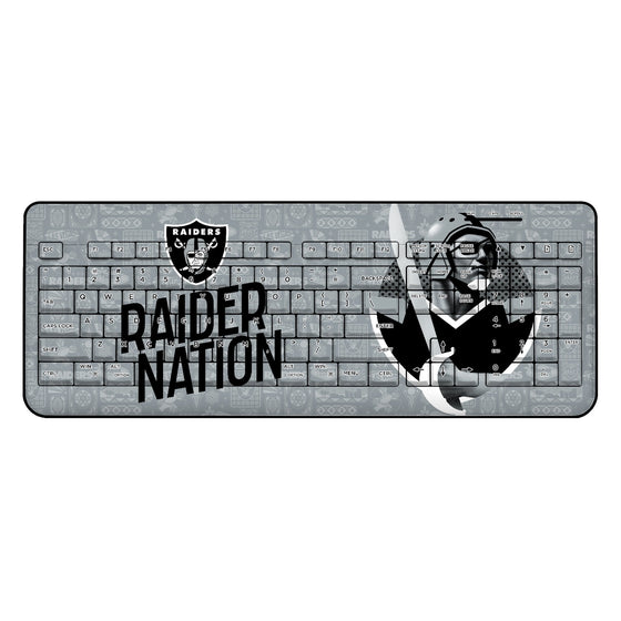 Las Vegas Raiders 2024 Illustrated Limited Edition Wireless USB Keyboard-0