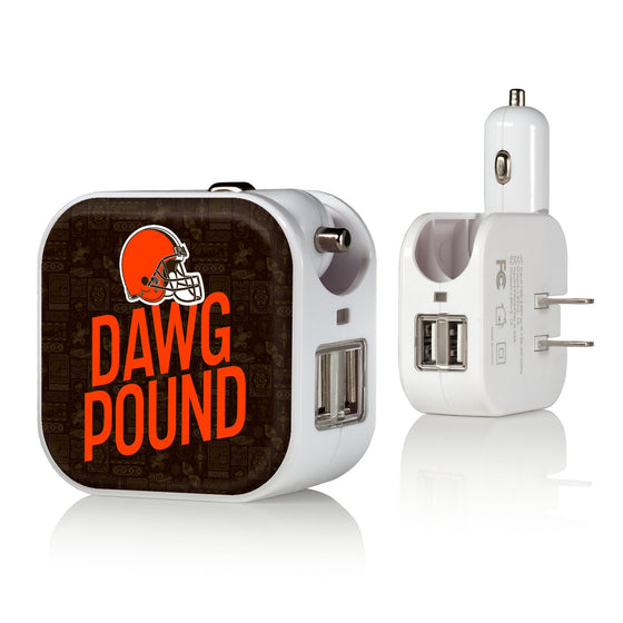 Cleveland Browns 2024 Illustrated Limited Edition 2 in 1 USB Charger-0