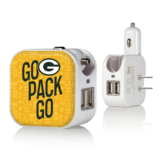 Green Bay Packers 2024 Illustrated Limited Edition 2 in 1 USB Charger-0
