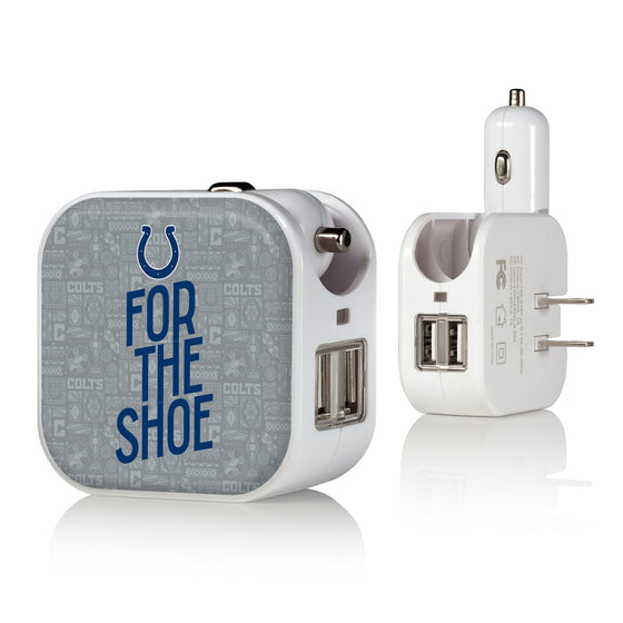 Indianapolis Colts 2024 Illustrated Limited Edition 2 in 1 USB Charger-0