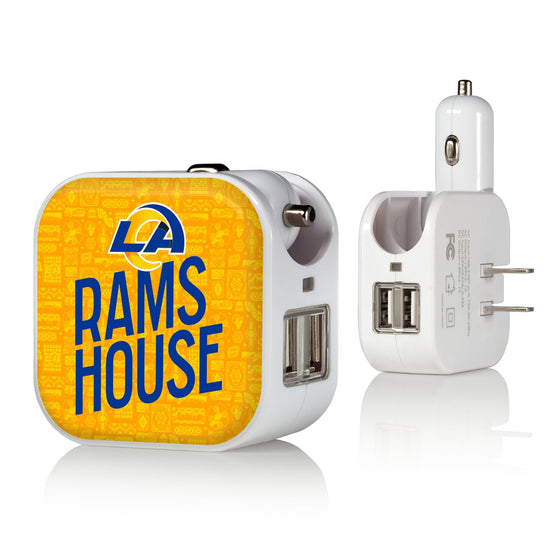 Los Angeles Rams 2024 Illustrated Limited Edition 2 in 1 USB Charger-0