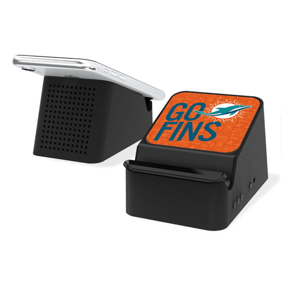 Miami Dolphins 2024 Illustrated Limited Edition Wireless Charging Station and Bluetooth Speaker-0