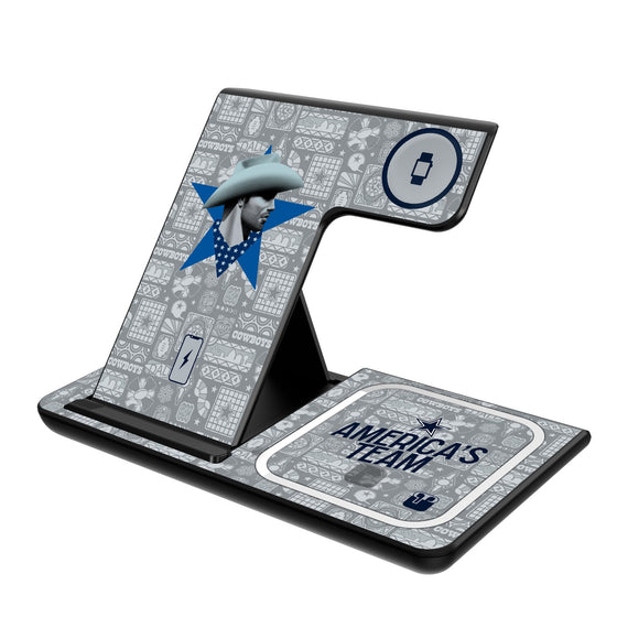 Dallas Cowboys 2024 Illustrated Limited Edition 3 in 1 Charging Station-0