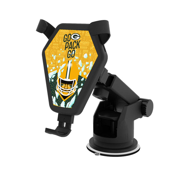 Green Bay Packers 2024 Illustrated Limited Edition Wireless Car Charger-0