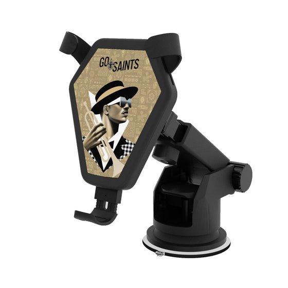 New Orleans Saints 2024 Illustrated Limited Edition Wireless Car Charger-0