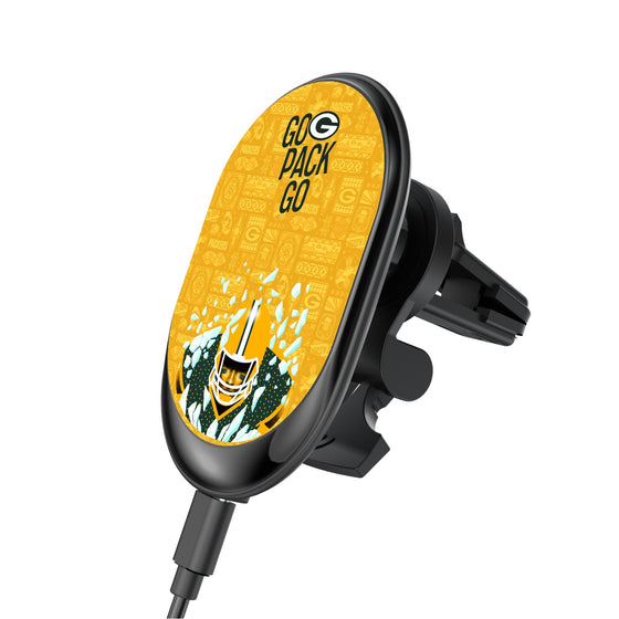 Green Bay Packers 2024 Illustrated Limited Edition Wireless Car Charger-0