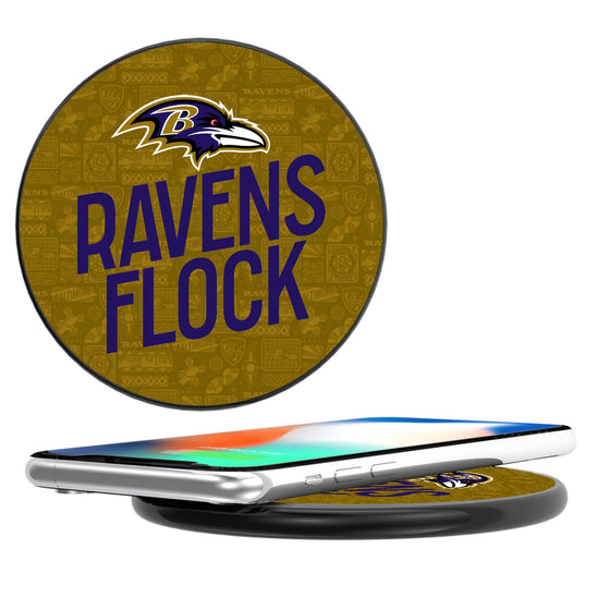 Baltimore Ravens 2024 Illustrated Limited Edition 15-Watt Wireless Charger-0