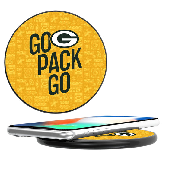 Green Bay Packers 2024 Illustrated Limited Edition 15-Watt Wireless Charger-0